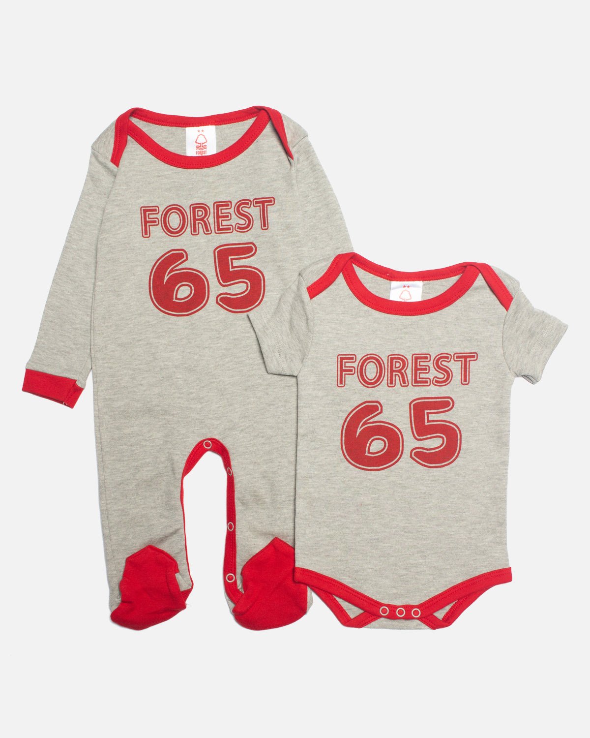 NFFC Grey Sleepsuit & Bodysuit Set