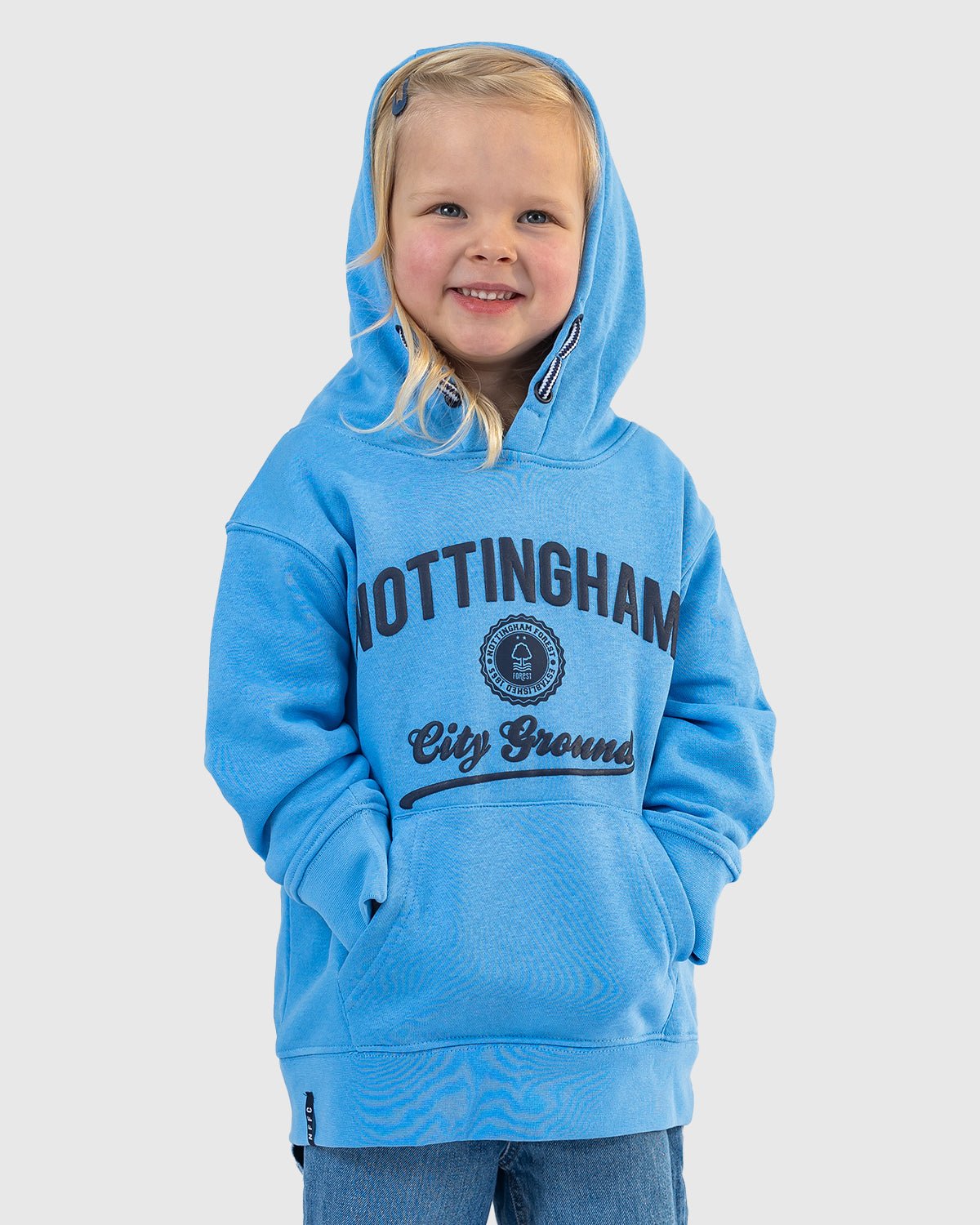 NFFC Junior Blue Collegiate Print Hoodie