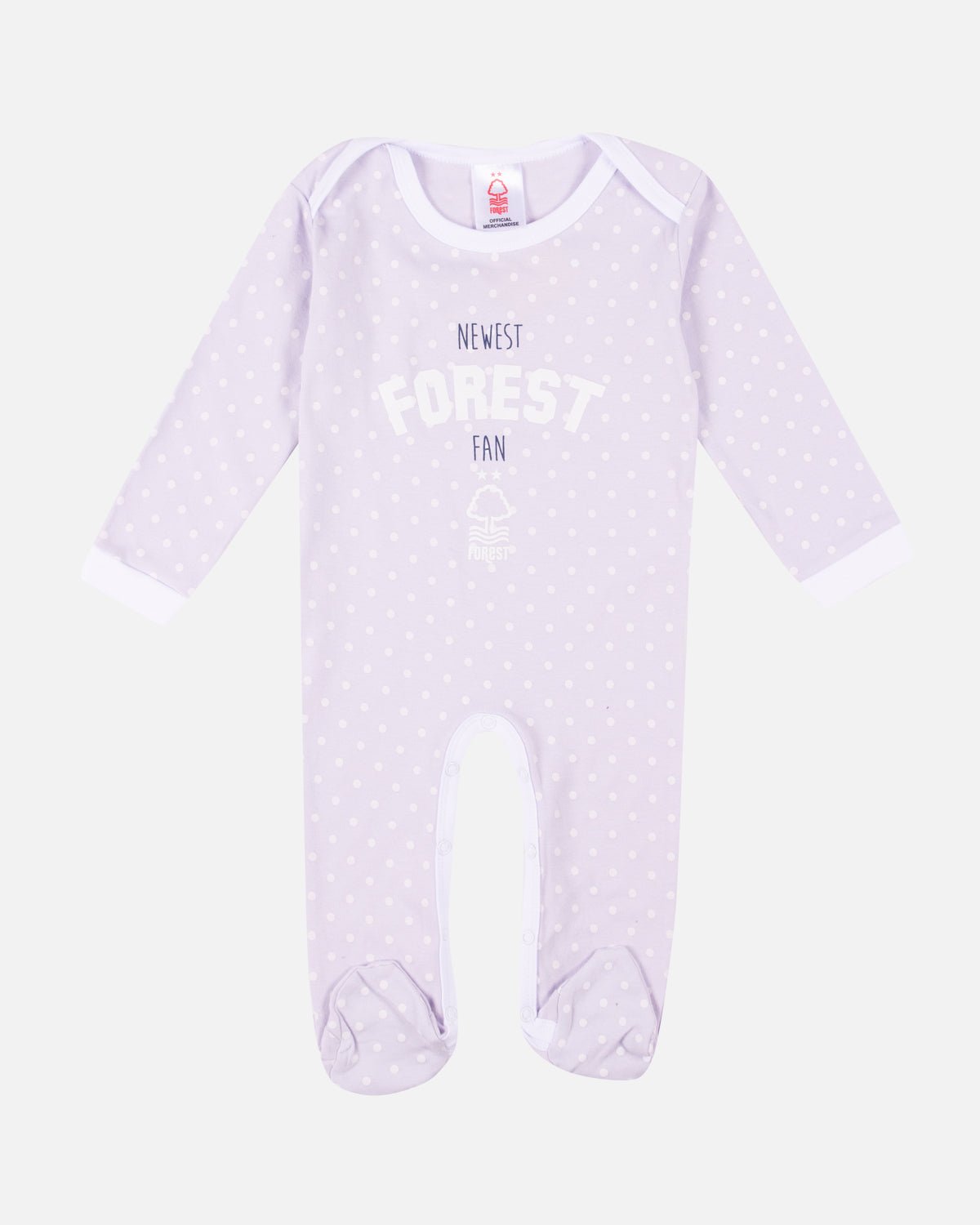 NFFC Lilac Newest Fan Sleepsuit