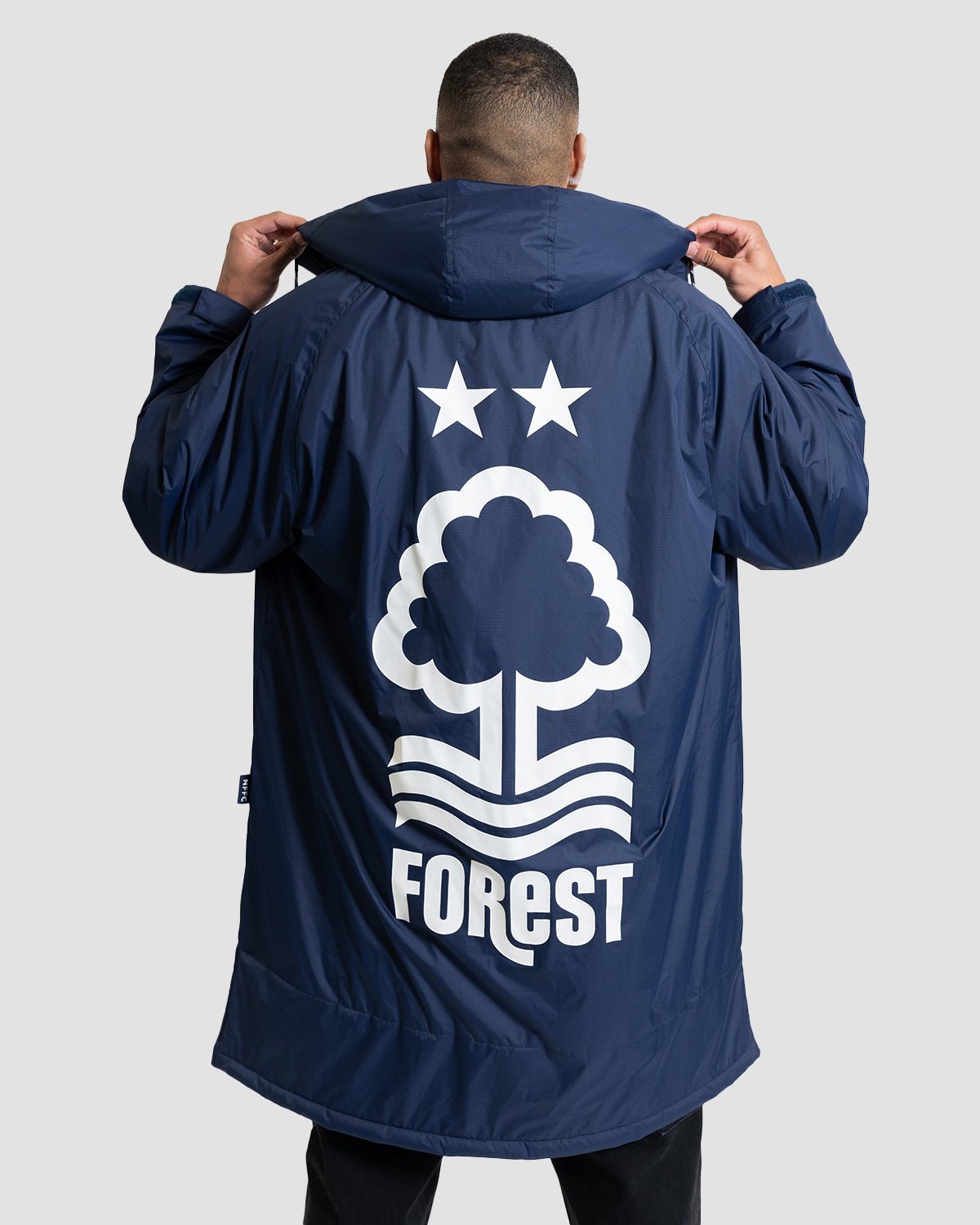 NFFC Navy Sherpa Lined Changing Robe