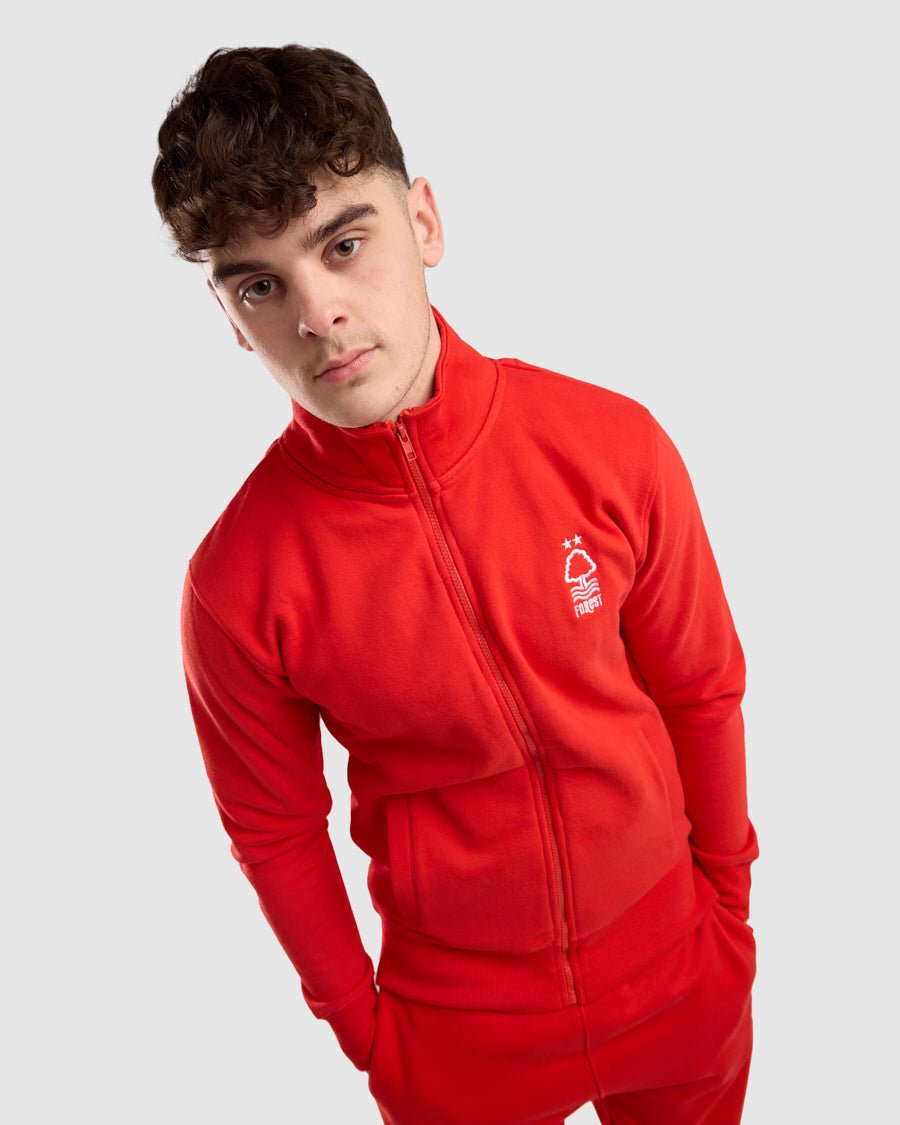 NFFC Red Essential Full Zip Track Top