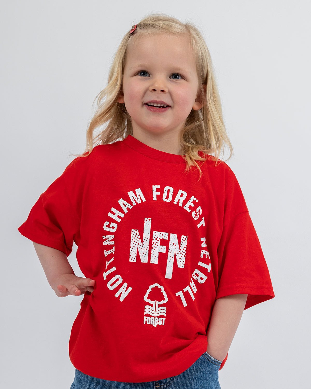 NFN Junior Red Circle Print T-Shirt