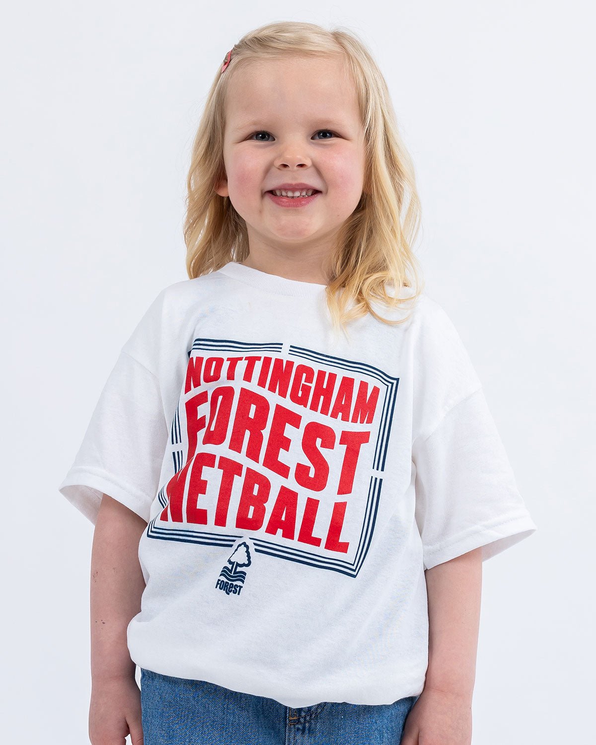 NFN Junior White Box Print T-Shirt