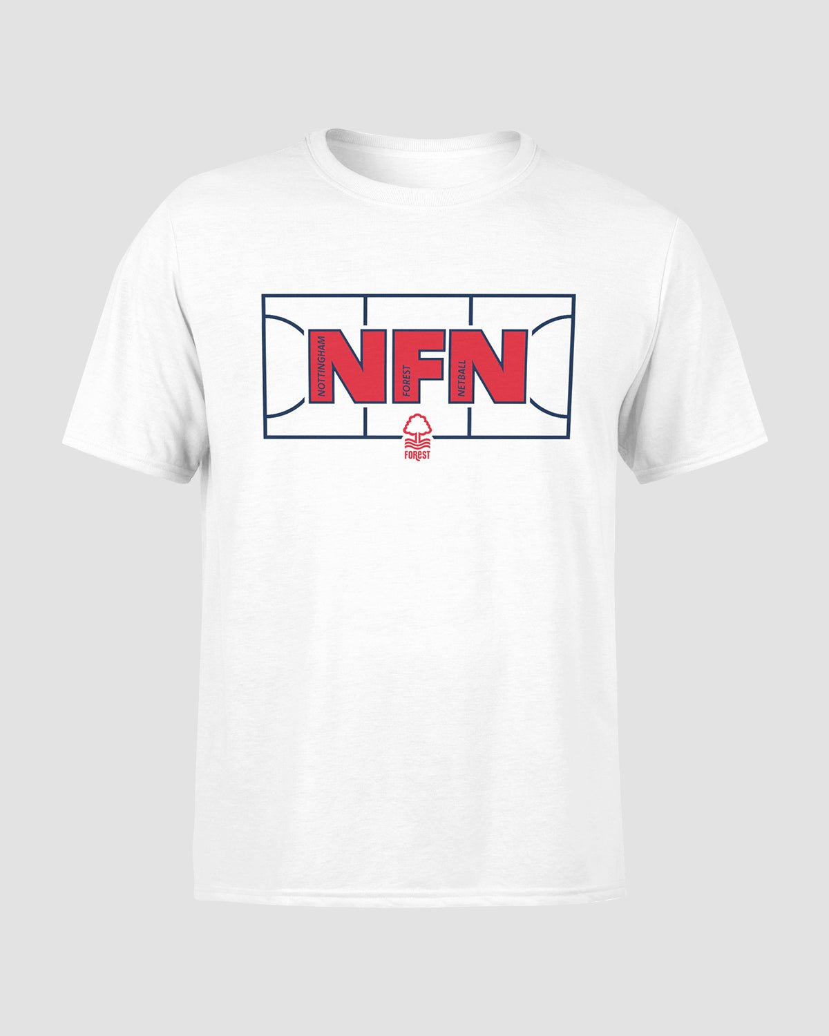 NFN Junior White Court Print T-Shirt