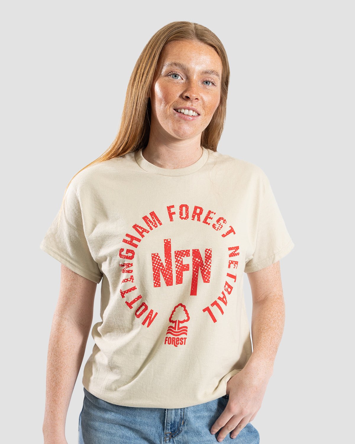 NFN Natural Circle Print T-Shirt