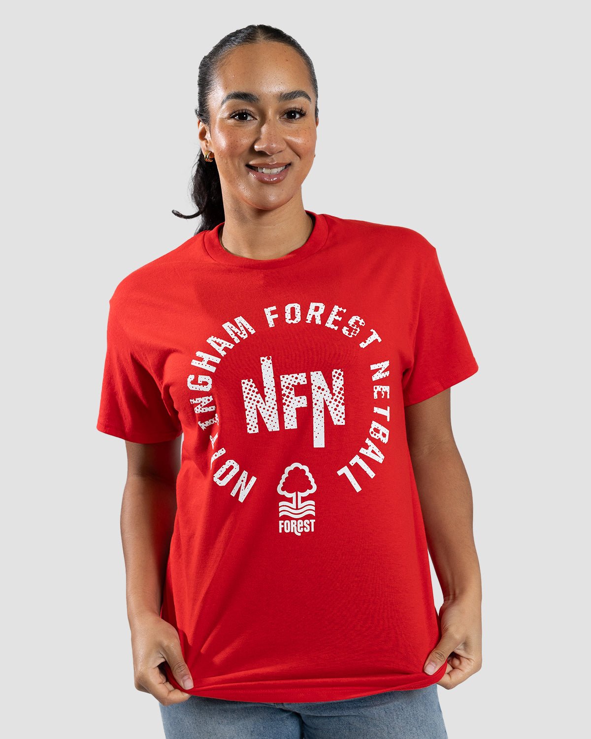 NFN Red Circle Print T-Shirt