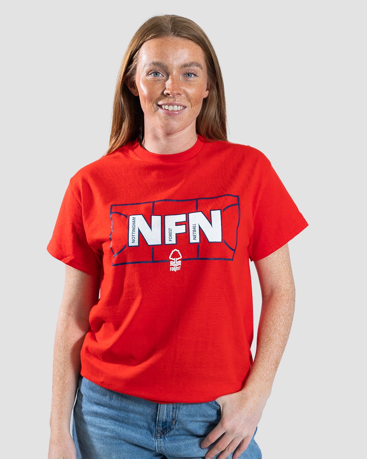 NFN Red Court Print T-Shirt