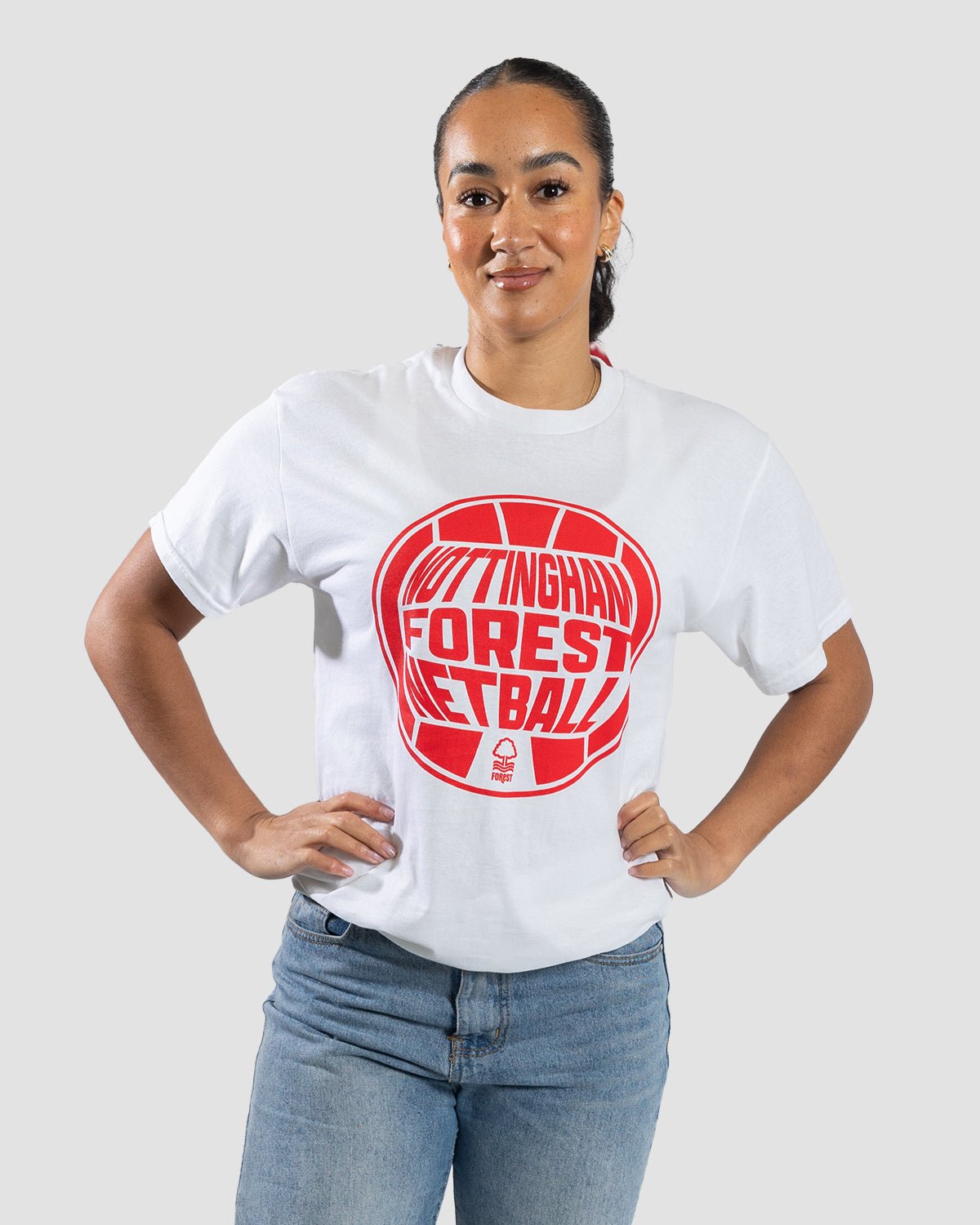 NFN White Ball Print T-Shirt
