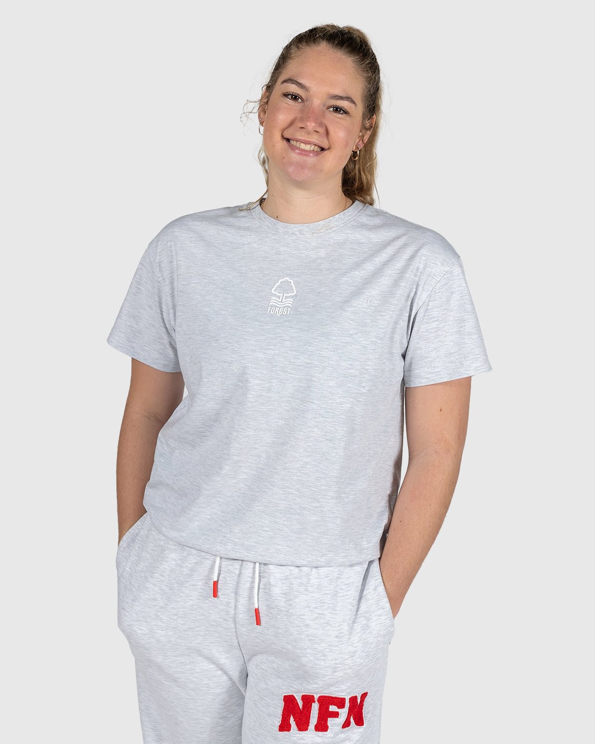 NFN Women's Grey Varsity T-Shirt