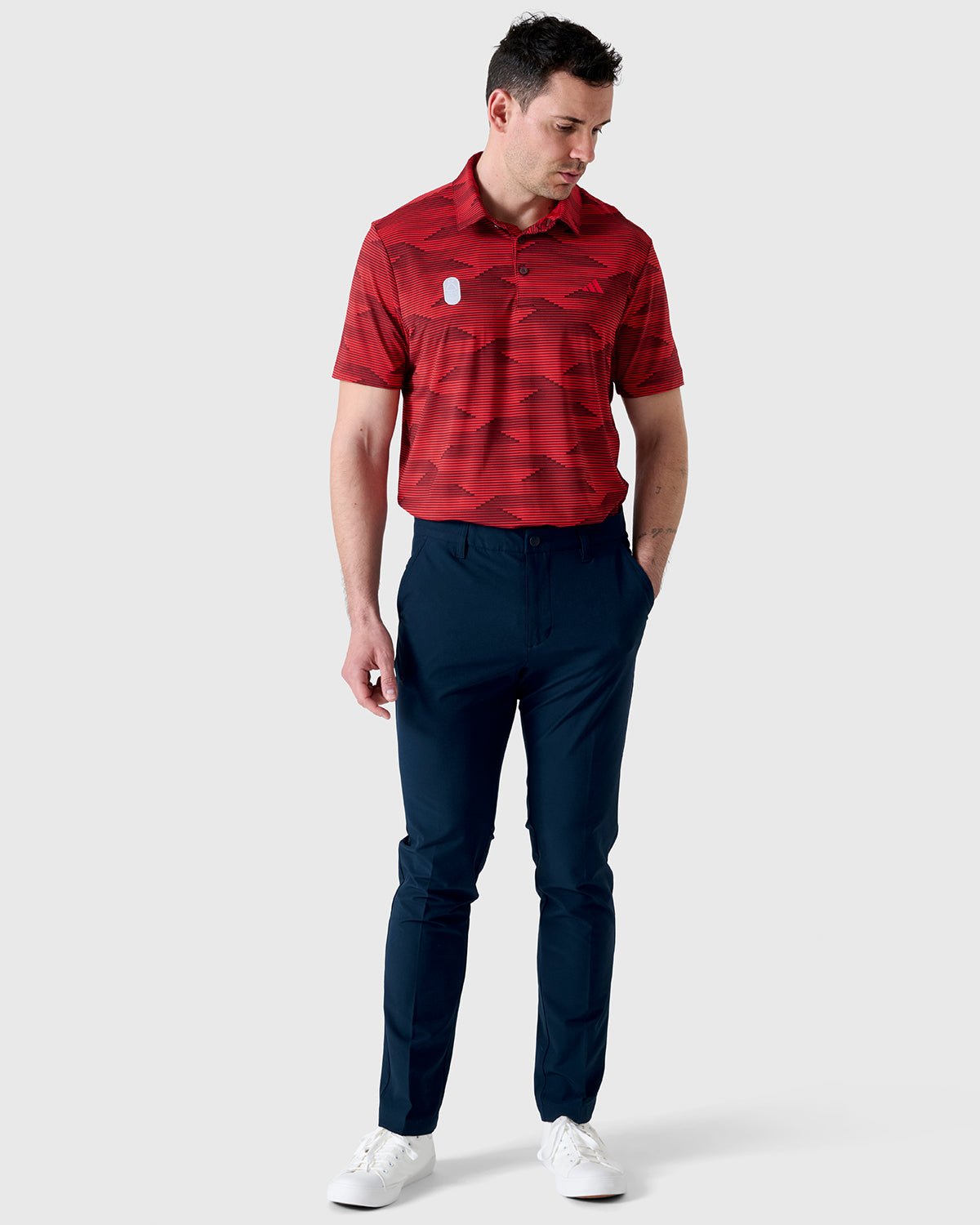 NFFC Adidas Golf Ultimate365 Red Speed Polo
