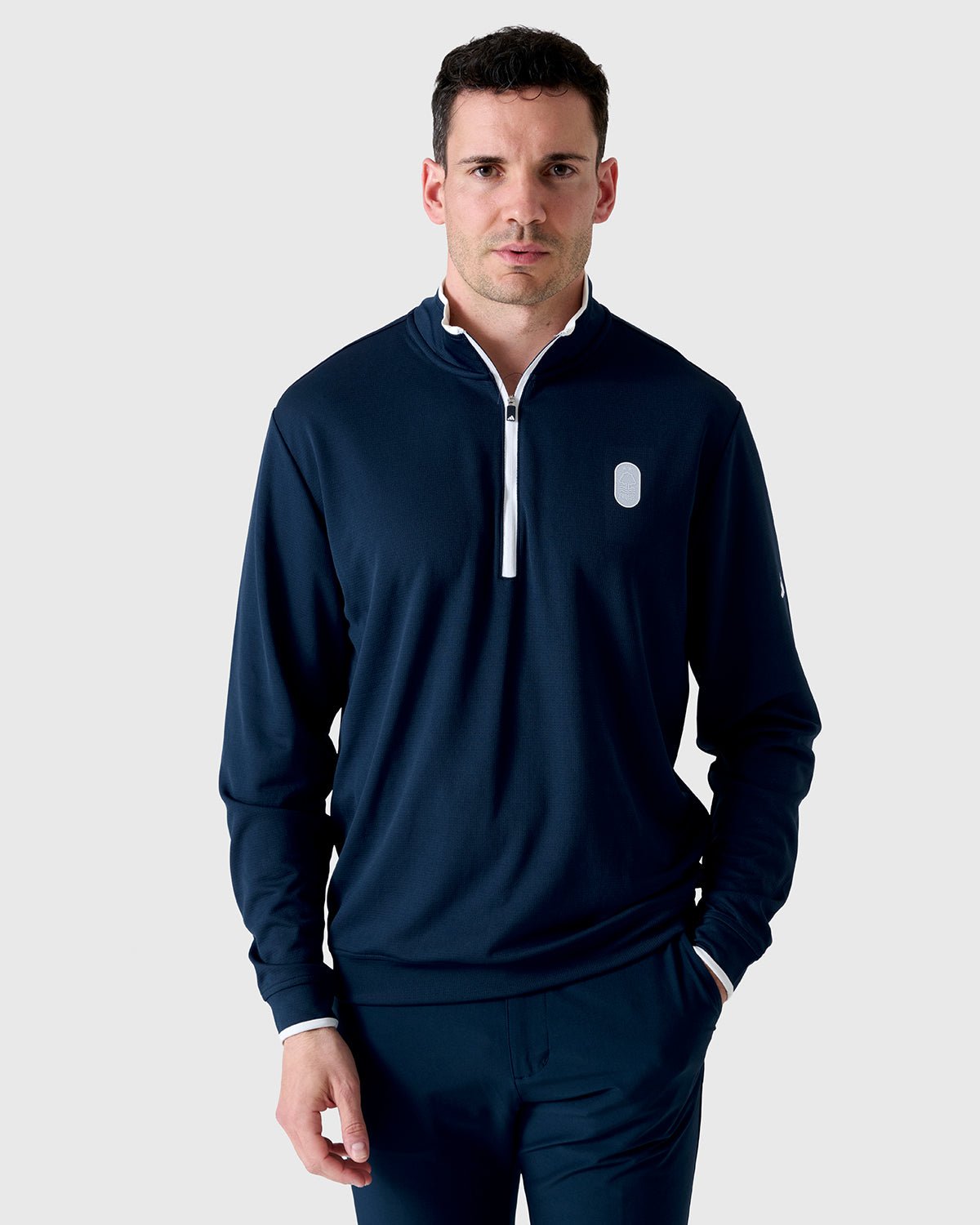 NFFC Adidas Golf Navy Lightweight 1/4 Zip Top