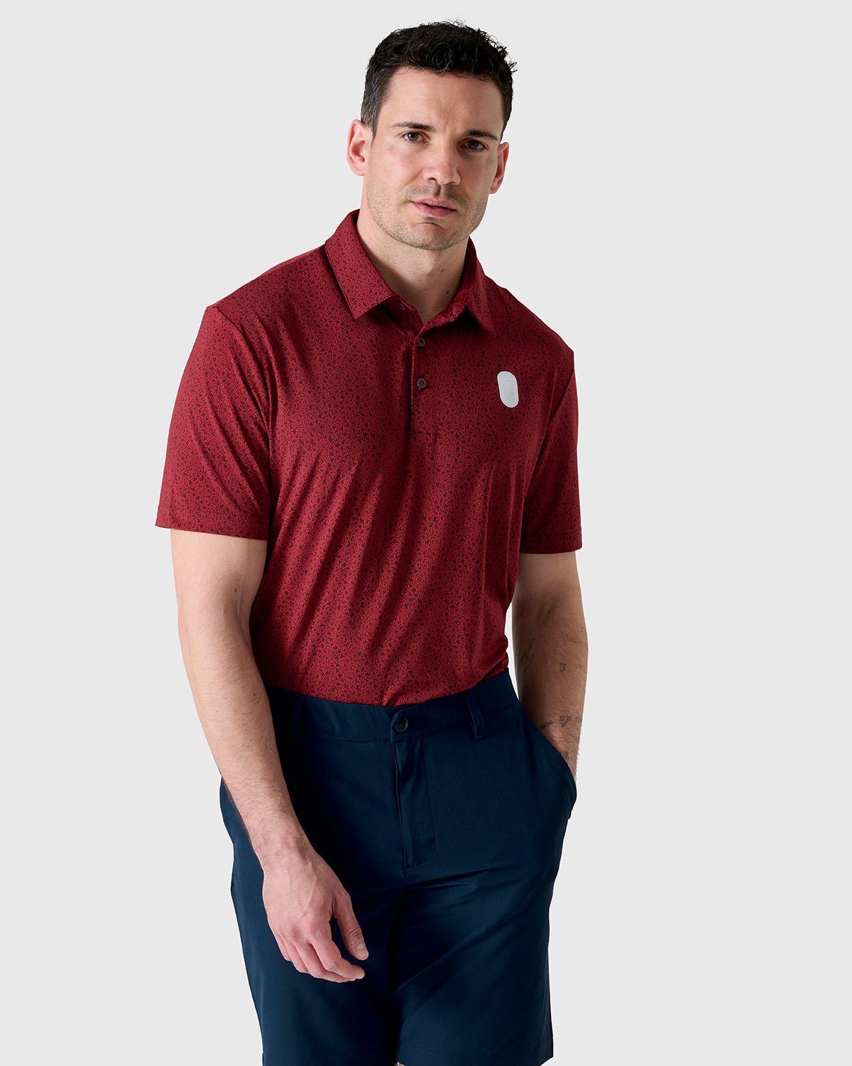 NFFC Adidas Golf Ultimate365 Red Bunker Polo