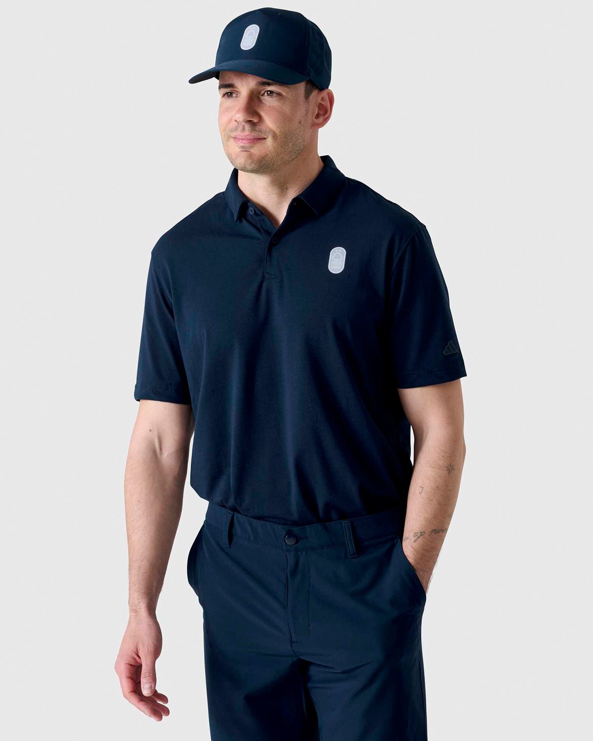 NFFC Adidas Golf Go-To Navy Polo