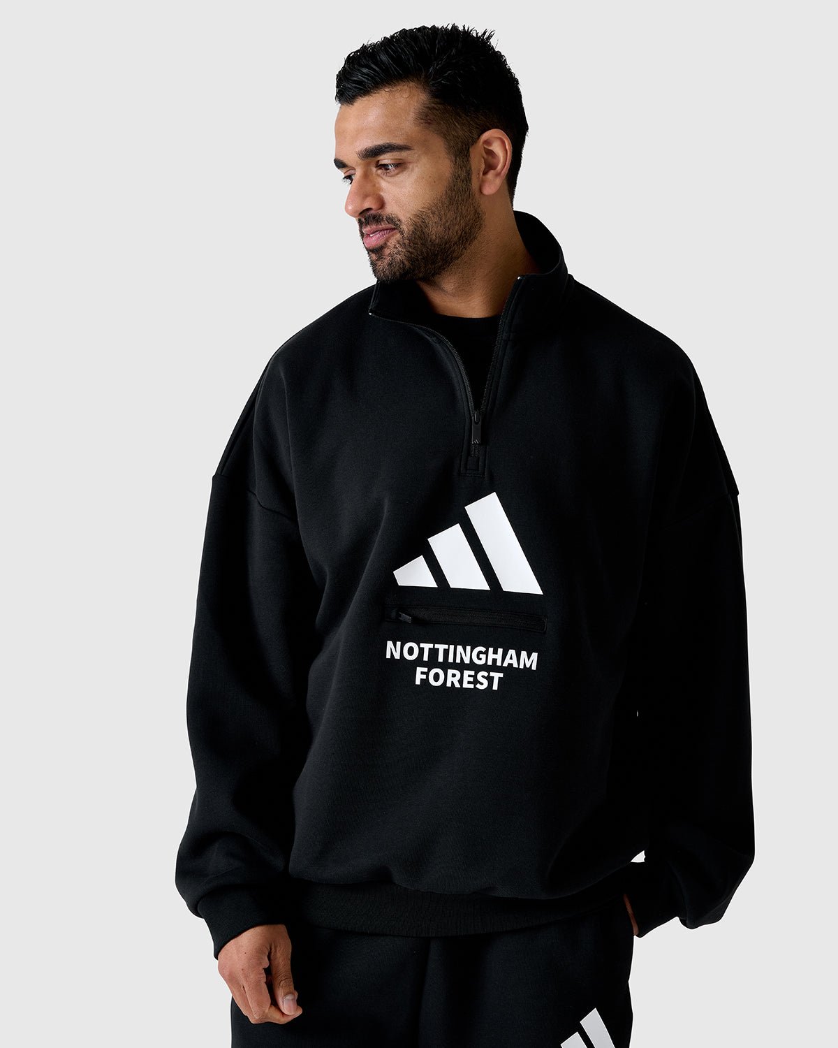 NFFC Adidas Future Icons 3-Bar 1/2 Zip Top