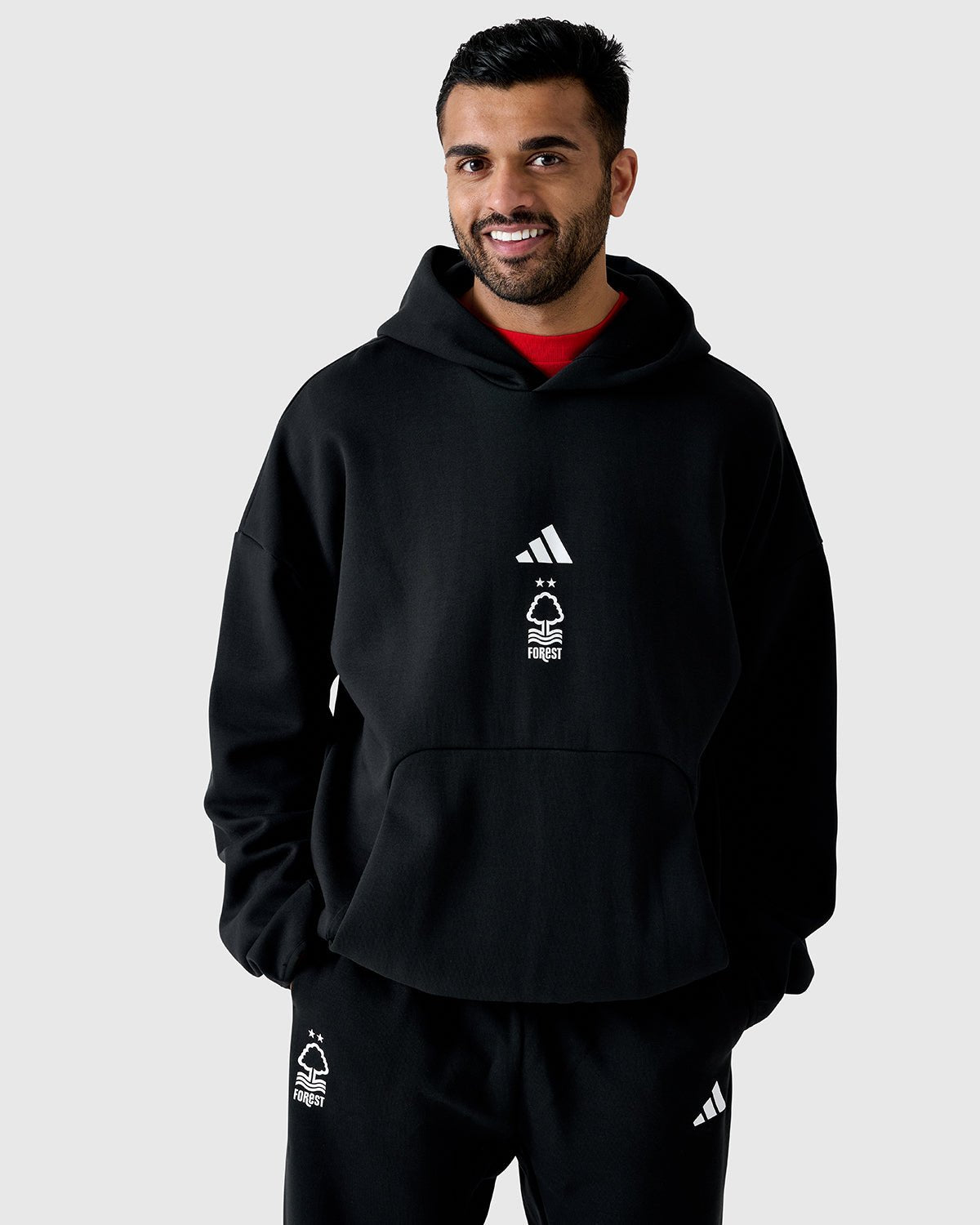 NFFC Adidas Future Icons Small Logo Black Hoodie