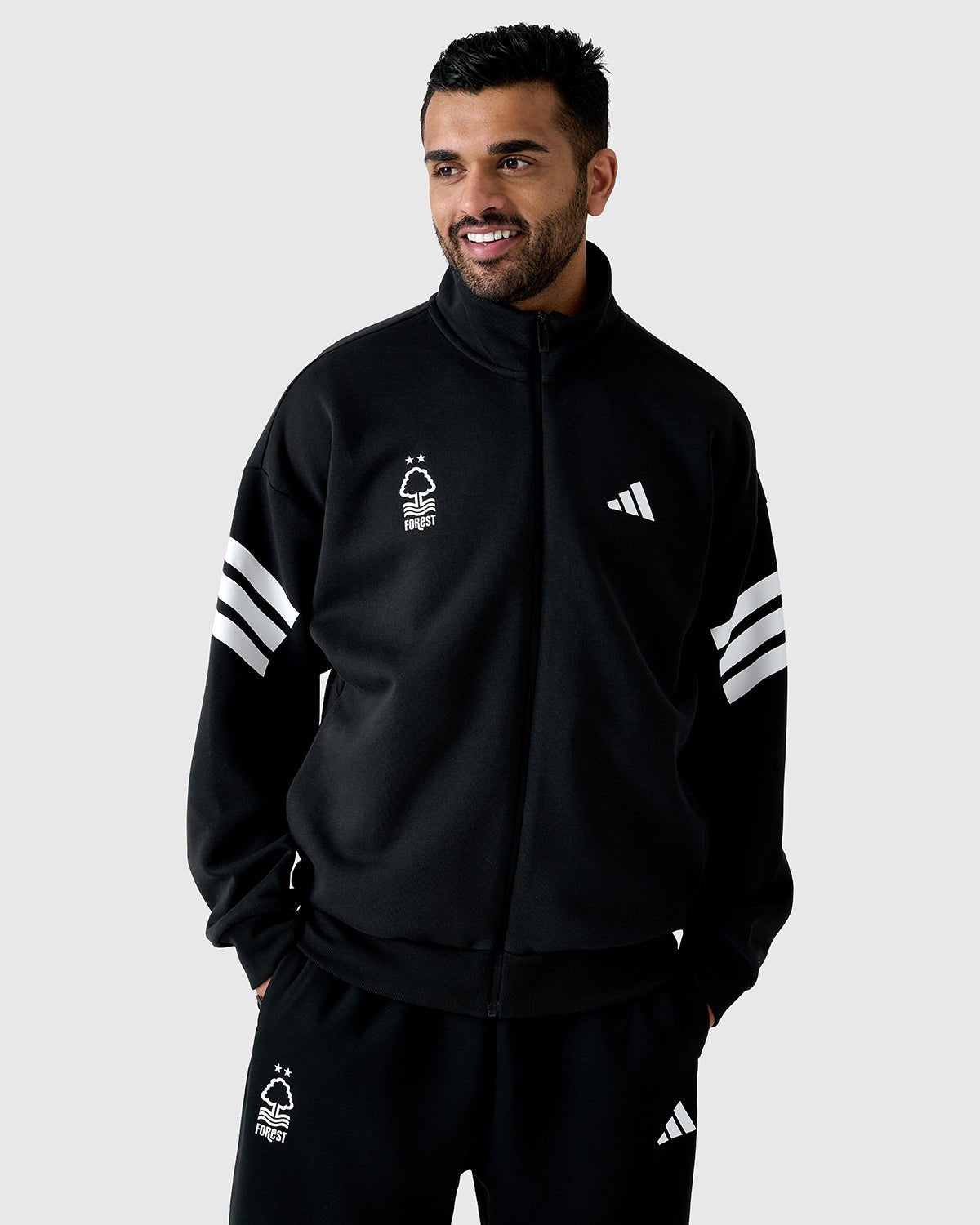 NFFC Adidas Future Icons 3-Stripe Black Track Top
