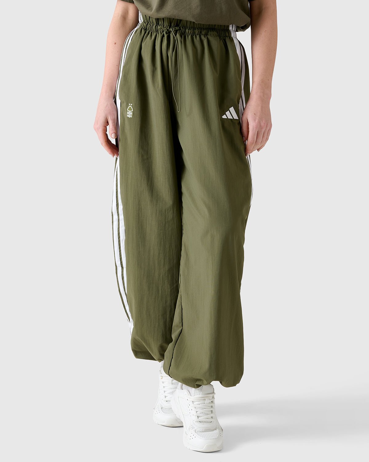 NFFC Adidas Women's 3-Stripe Olive Woven Pants