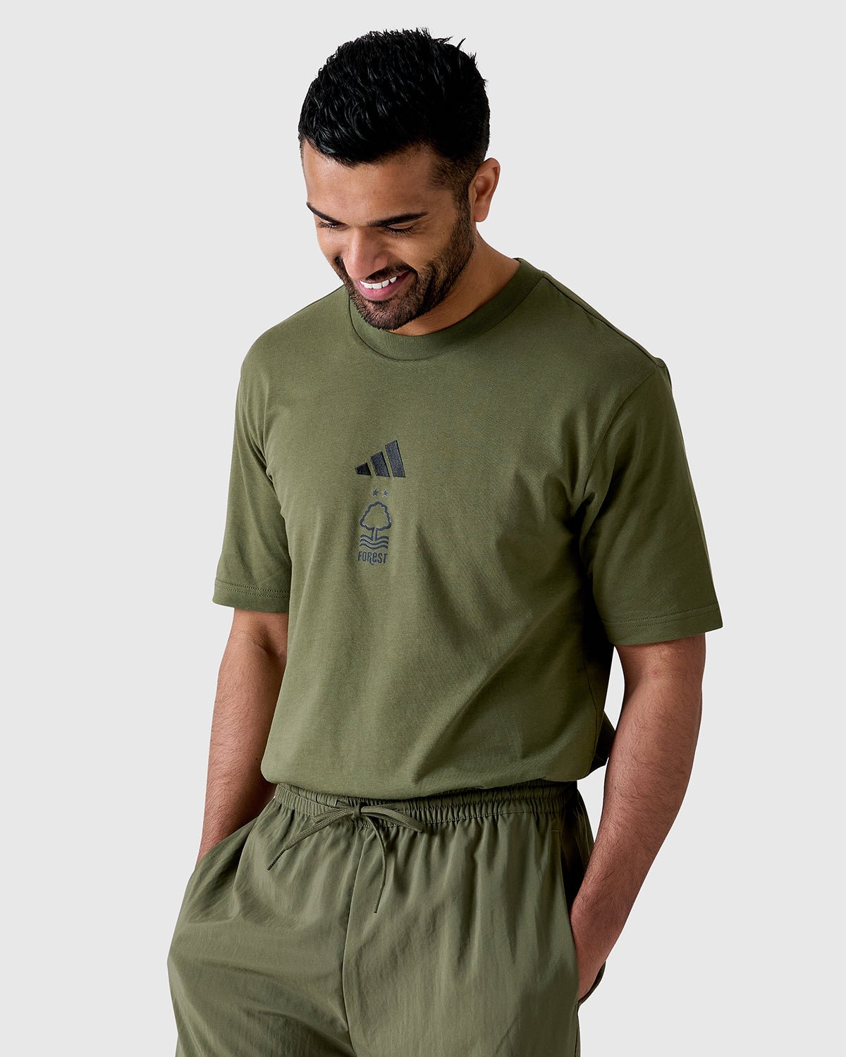 NFFC Adidas Small Logo Olive T-Shirt
