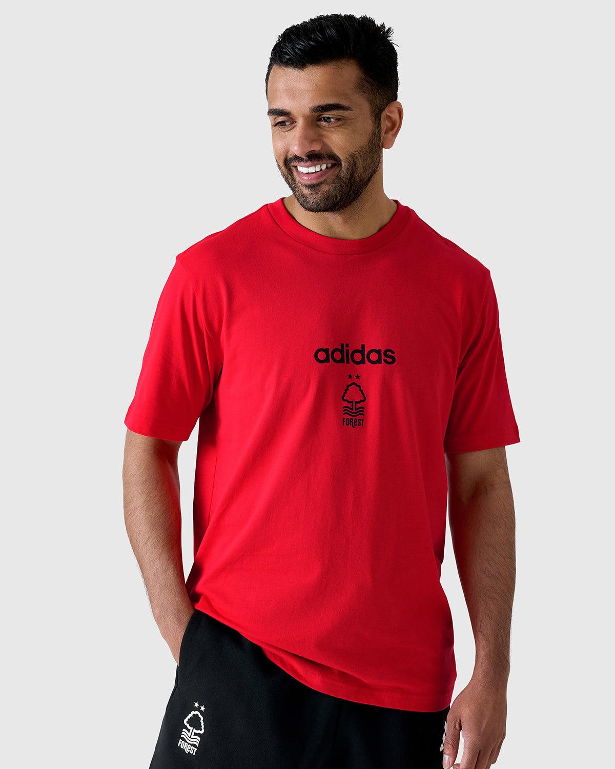 NFFC Adidas Red Linear T-Shirt