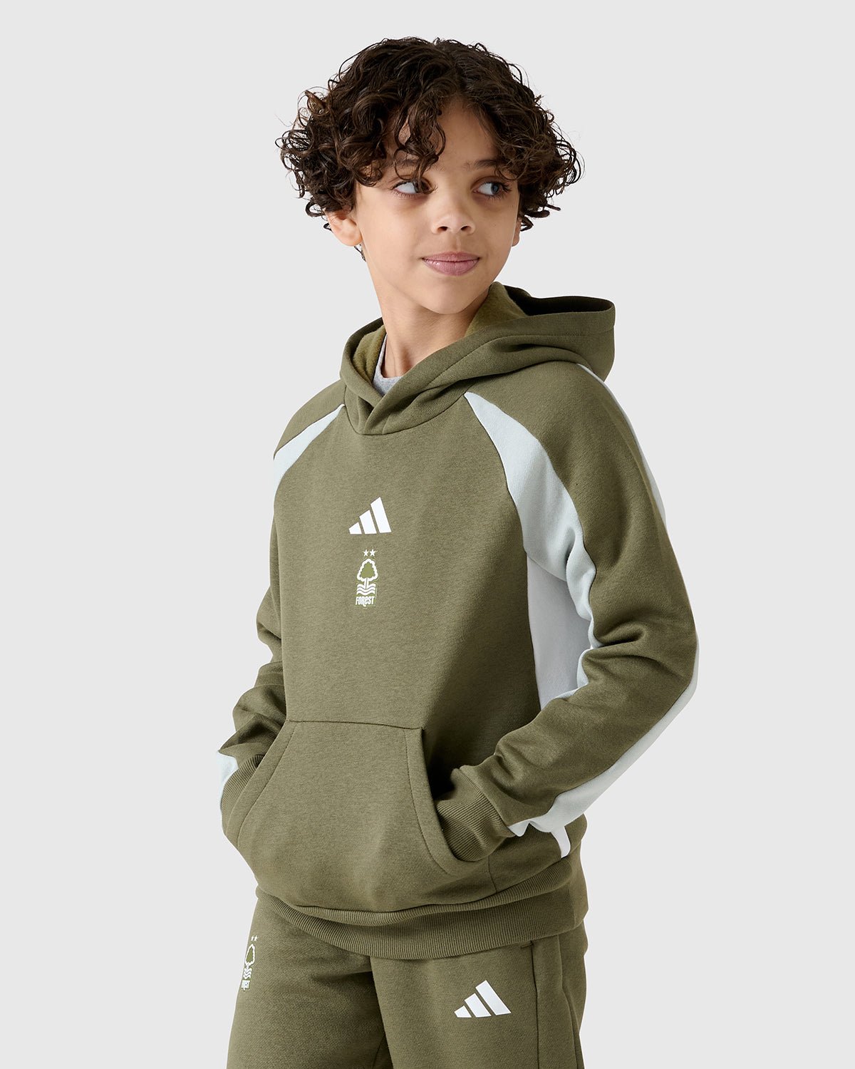 NFFC Adidas Junior Colour Block Hoodie