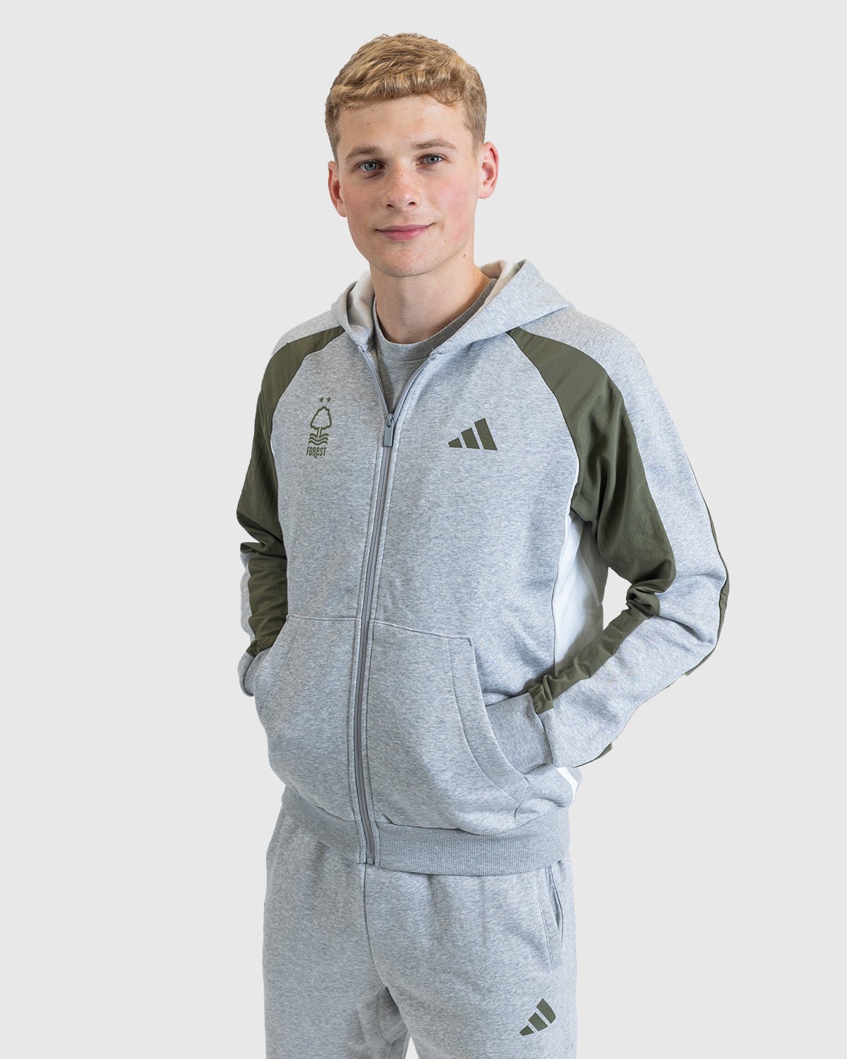 NFFC Adidas Colour Block Full Zip Hoodie