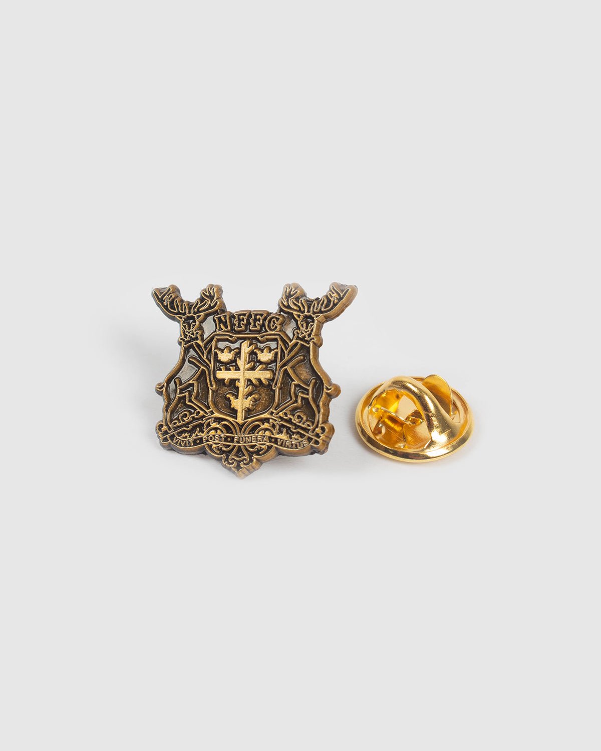 NFFC Antique Gold Stags Pin Badge