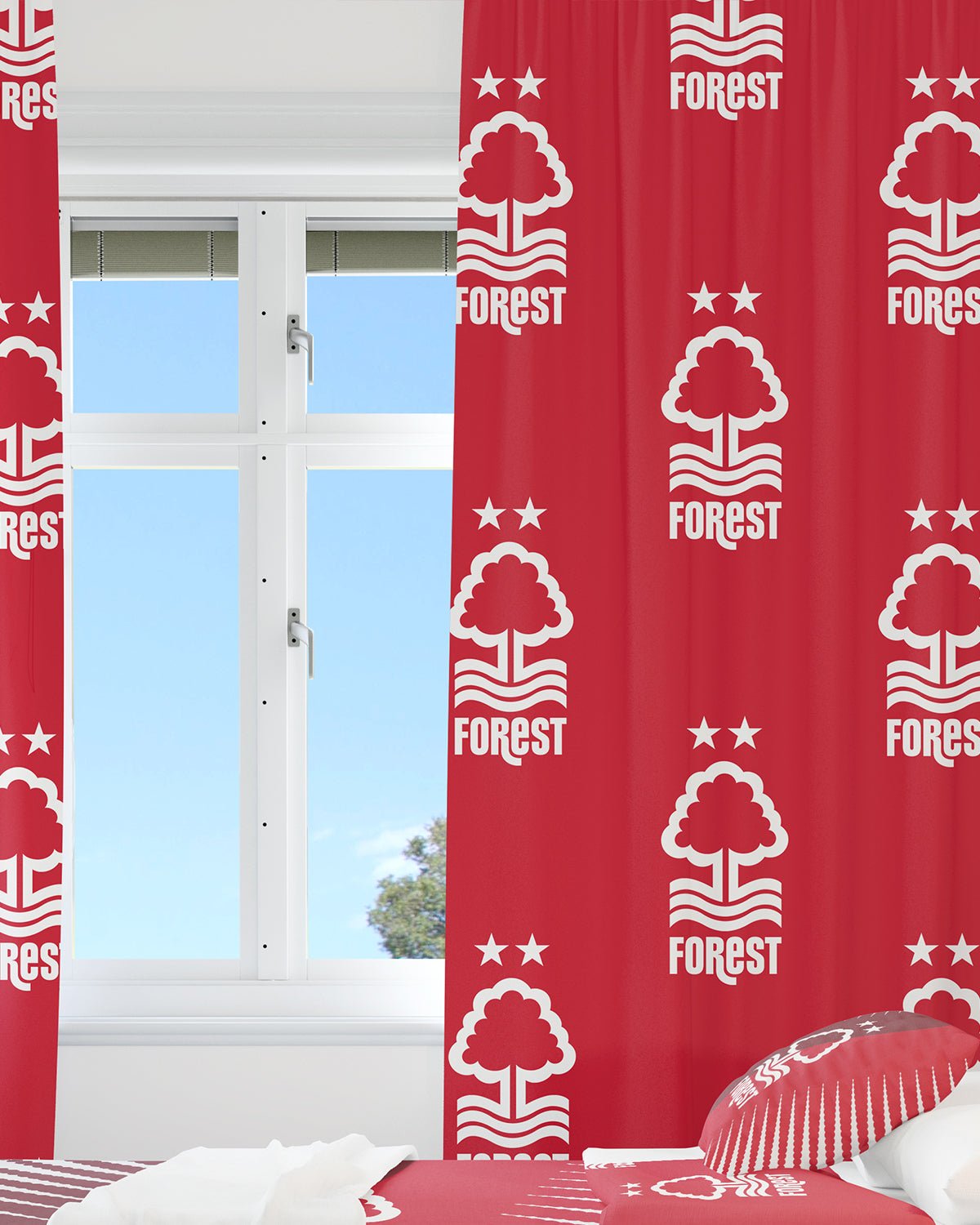 NFFC Red Curtain Set